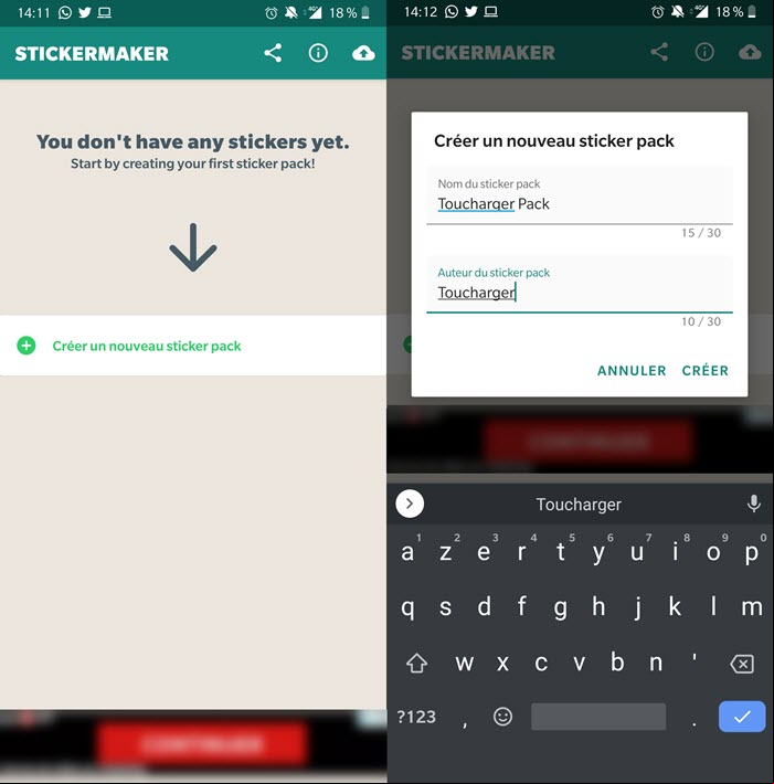 Créer Stickers WhatsApp 1
