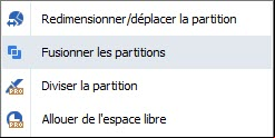 Fusionner partition